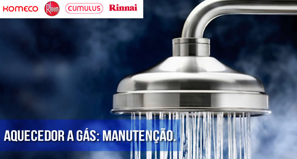 Manutenção aquecedor a gás.