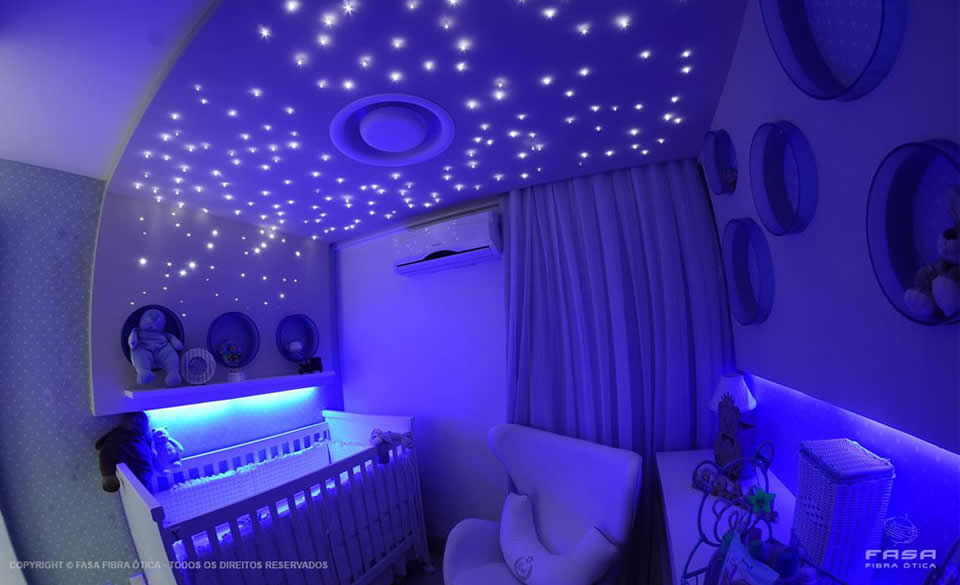 Céu Estrelado com Fibra Ótica - Dormitório Infantil